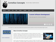 Tablet Screenshot of corneliusconcepts.com